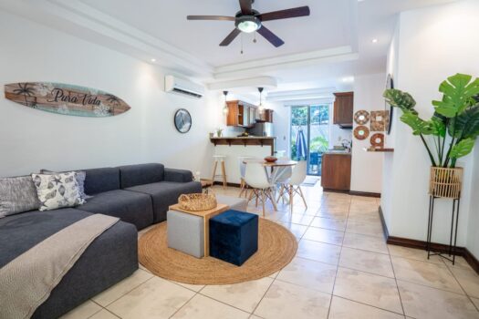 JUST RENOVATED! PRIVATE CORNER CONDO IN A QUIET AREA OF TAMARINDO – WALK TO EVERYTHING!