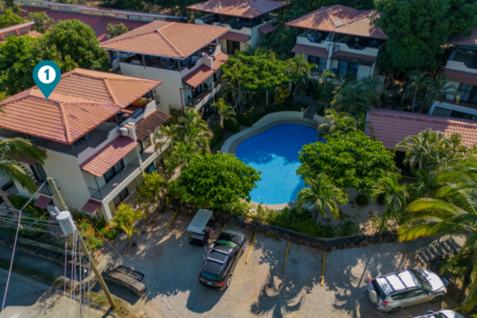 Tropical Dreams Townhome 1 – Rooftop terrace with a peak-a-boo oceanview