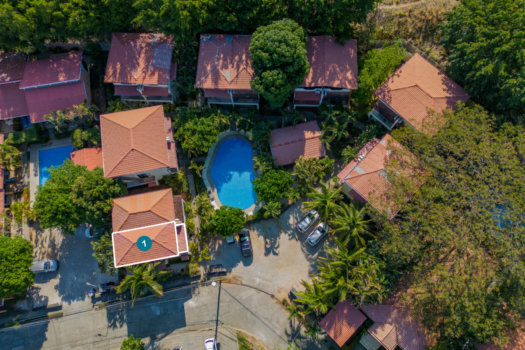 Tropical Dreams Townhome 1 – Rooftop terrace with a peak-a-boo oceanview