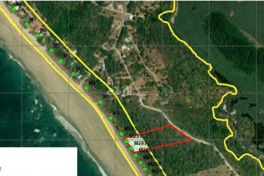 27,000m2 Beach Front Lot in Playa Grande.