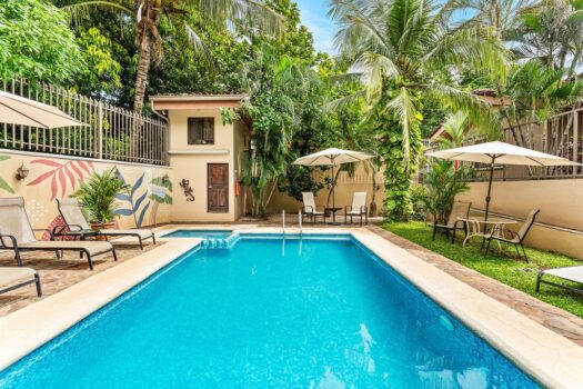 Casa Ela #1 ~ Fully Furnished 2 Bedroom Villa with Shared Pool & Garden